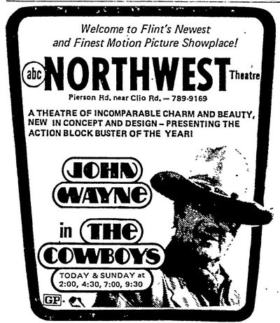 Northwest Theatre - 1972 Ad (newer photo)
